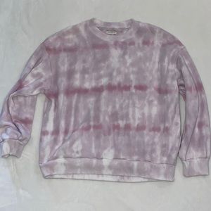 American Eagle pink tie dye crew neck sweatshirt. Size S.